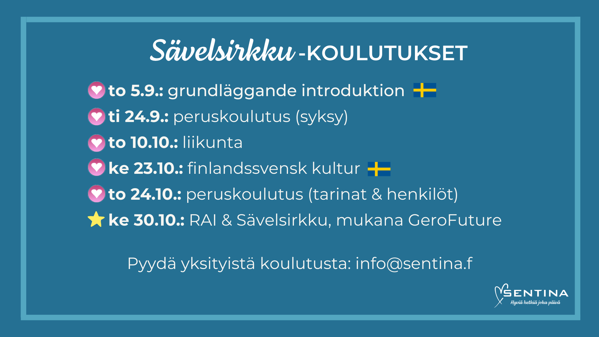 Sävelsirkku koulutuksia